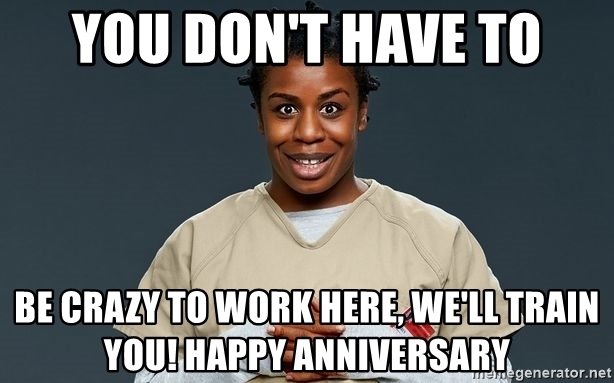 happy work anniversary funny