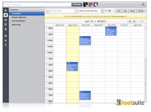 hootsuite office management tool