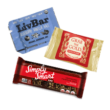 LivBar, Grab the Gold, and Simply Smart are some of the great bar brands we deliver.