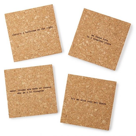 Lyrics Coasters