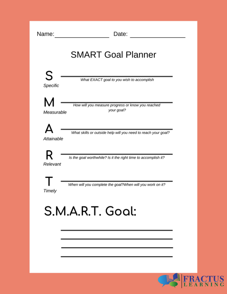 smart goal setting worksheet examples