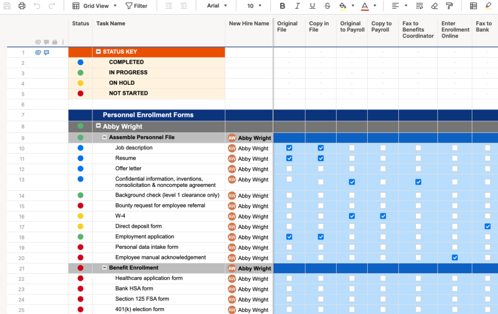 New Employee Onboarding Template