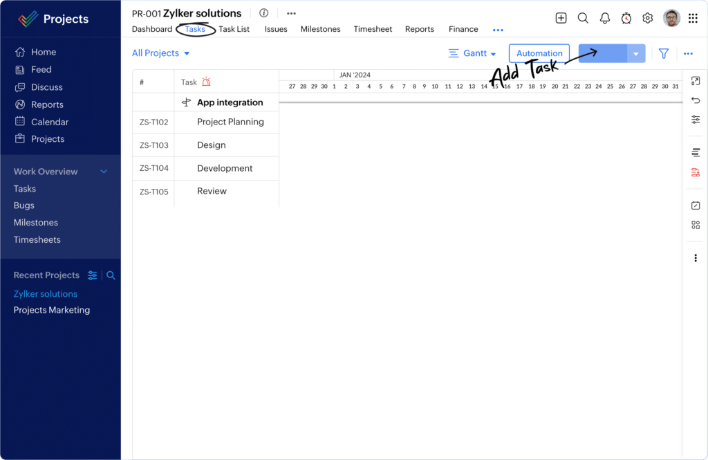 Zoho Project