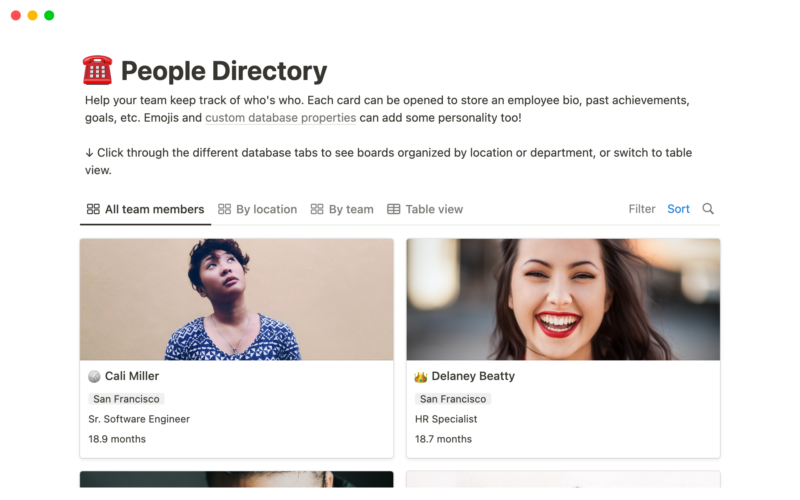 People-Directory-Template