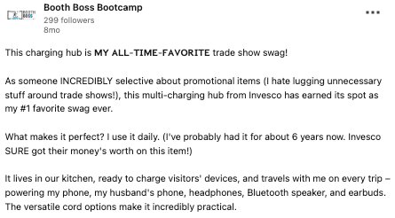 Booth Boss Bootcamp - LinkedIn