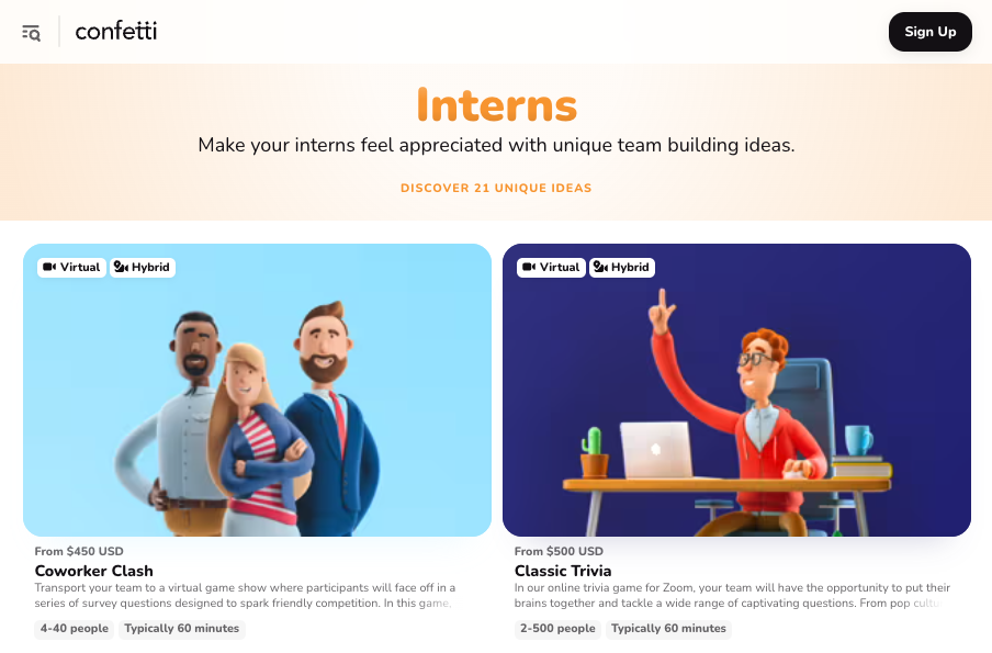Intern Virtual Activity