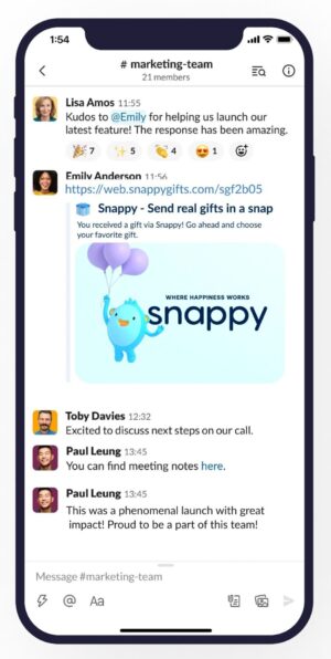 Snappy Gifts - Slack