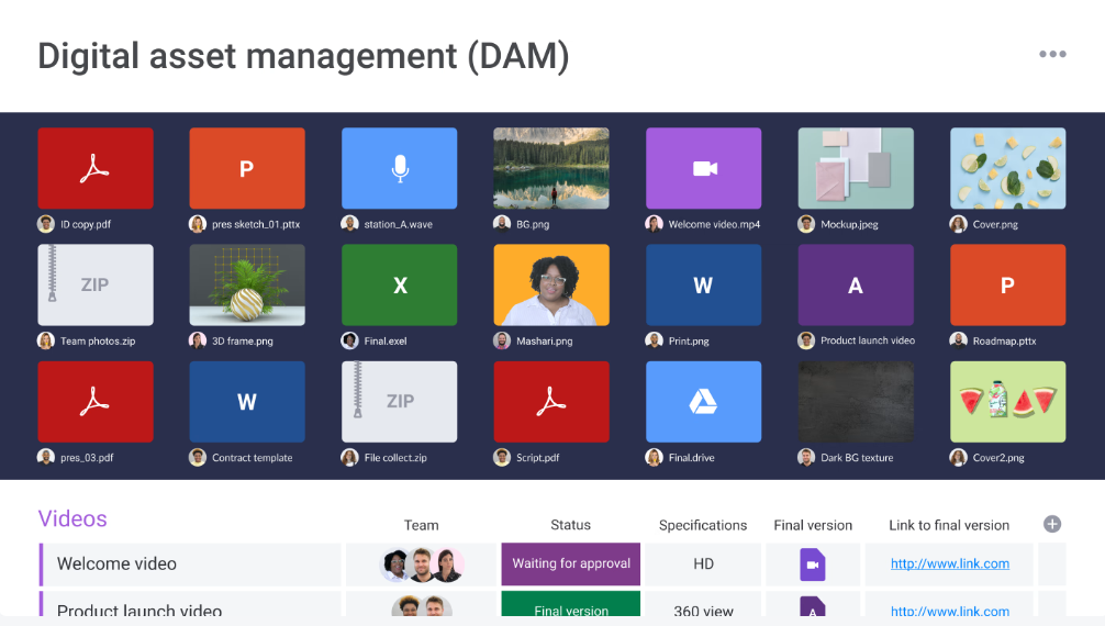 Digital Asset Management Template