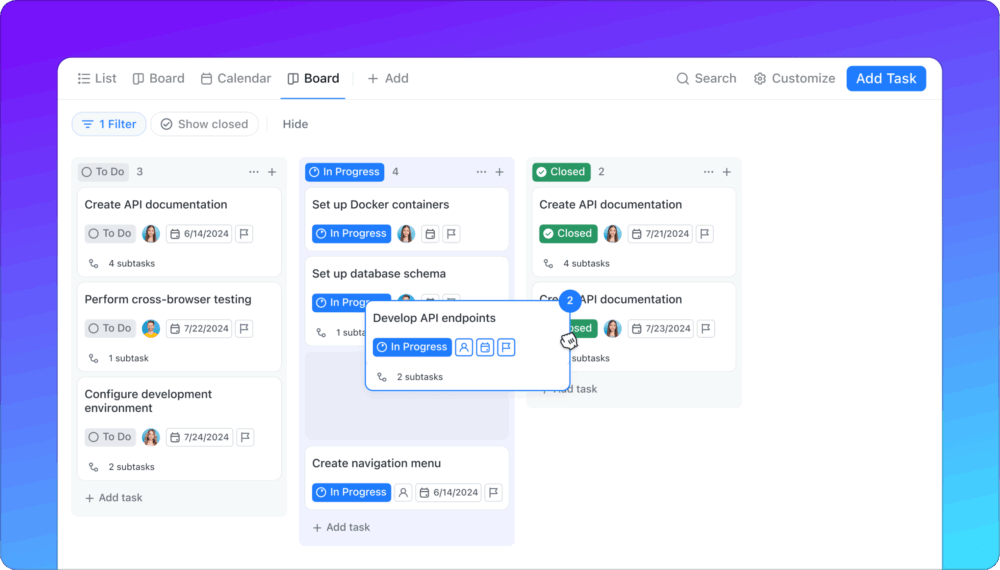 Kanban - ClickUp Template