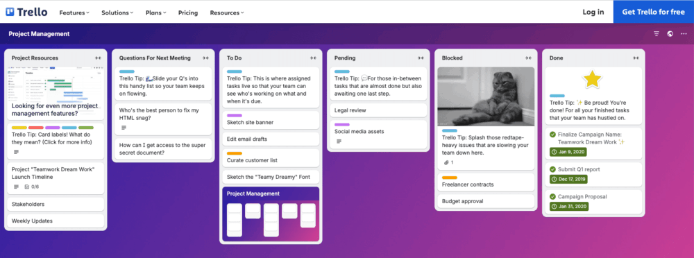 Trello - Project Management Template